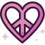 Peace symbol icon 64x64