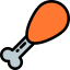 Chicken leg icon 64x64