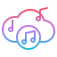 Music cloud icon 64x64