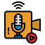Live streaming icône 64x64