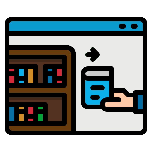 Digital library icon