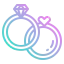 Wedding rings icon 64x64