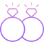 Wedding rings icon 64x64