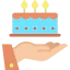 Birthday cake icon 64x64