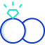 Wedding rings icon 64x64