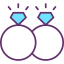 Wedding rings icon 64x64