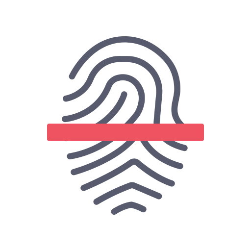 Fingerprint scan icon