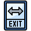 Exit Symbol 64x64