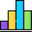 Bar chart icon 64x64