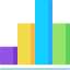 Bar chart icon 64x64