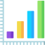 Bar chart icon 64x64