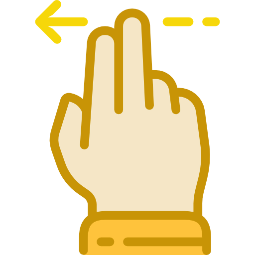 Swipe left icon