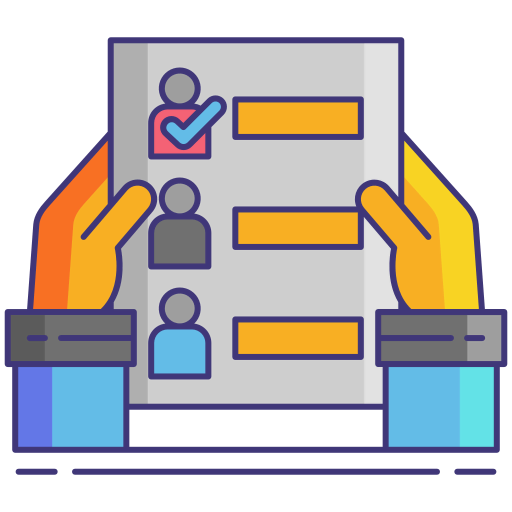 Manual voting icon