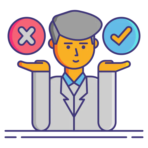 Decision making icon