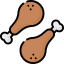 Chicken leg icon 64x64