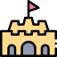 Sand castle icon 64x64