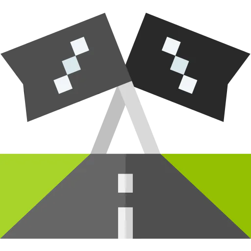 Finish line icon