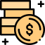 Money stack icône 64x64