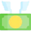 Flying money icon 64x64