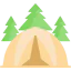 Camping tent icon 64x64