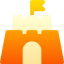 Sand castle icon 64x64