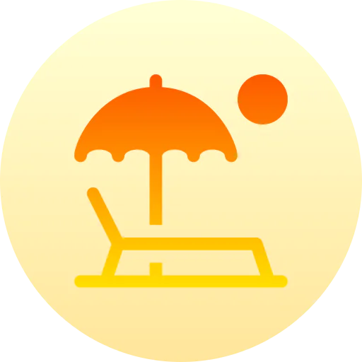 Sunbathing icon