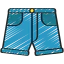 Denim shorts icon 64x64