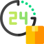 24 hours delivery アイコン 64x64