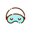 Sleeping mask icon 64x64