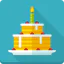 Birthday cake icon 64x64