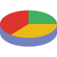 Pie chart Ikona 64x64