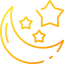 Moon and stars icon 64x64