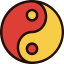 Yin yang ícono 64x64