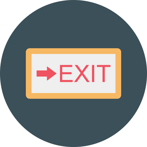 Emergency exit icône