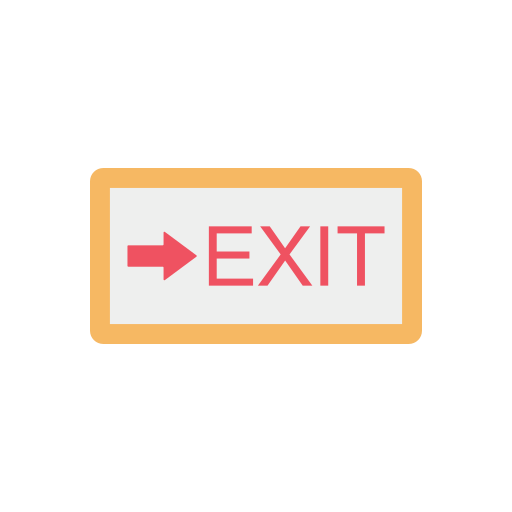 Emergency exit icône