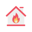 Burning house Symbol 64x64