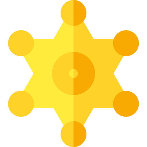 Sheriff badge Symbol