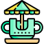 Tea cup ride icon 64x64