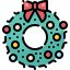Christmas wreath icon 64x64
