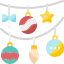 Christmas decorations icon 64x64