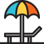 Sun umbrella icon 64x64