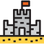 Sand castle icon 64x64