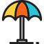 Sun umbrella icon 64x64