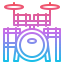 Drum set ícone 64x64