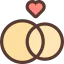 Wedding rings icon 64x64