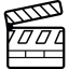 Cinema clapperboard icon 64x64