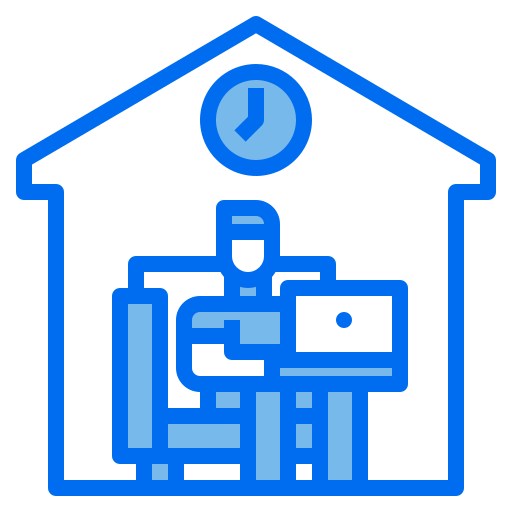 Working at home icon