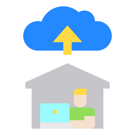 Working at home Symbol