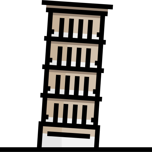 Leaning tower of pisa icon