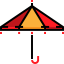 Sun umbrella icon 64x64